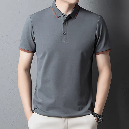 Signature Contrast Trim Polo T-Shirt