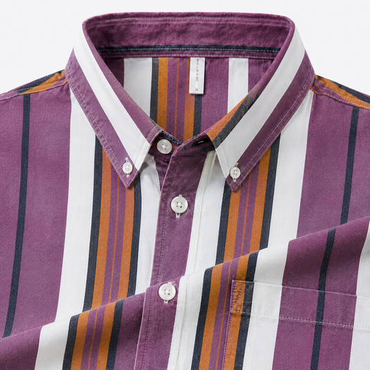 Rustline Heritage Stripe Casual Shirt