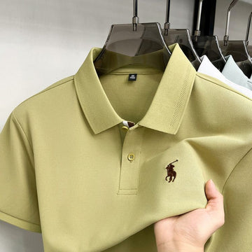 Regal Equestrian Contrast-Placket Piqué Polo